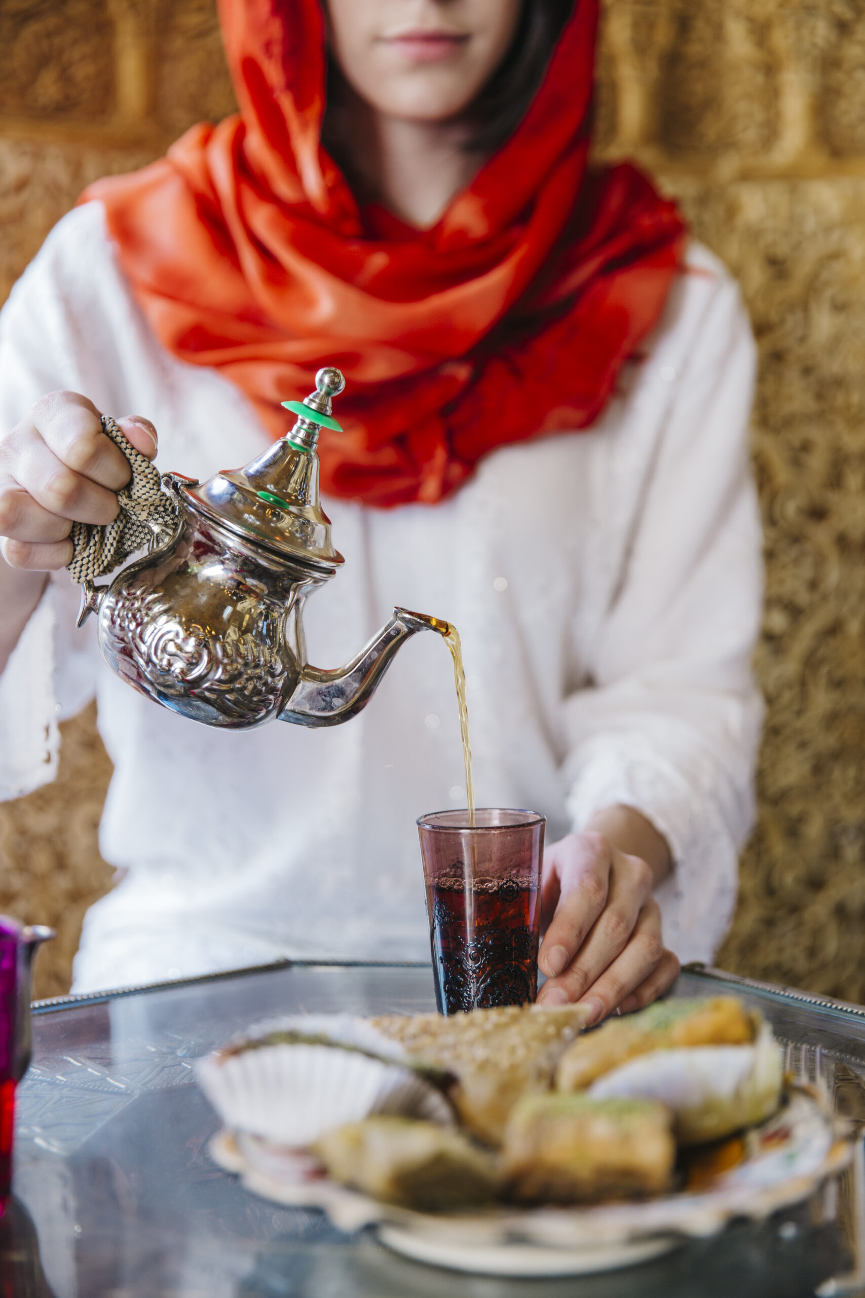 Moroccan tea ceremony